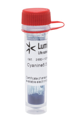 Cyanine phosphoramidites: Thuốc nhuộm cyanine photphoramidites để tổng hợp oligo biến đổi đầu 5'. 2 Cyanine55 phosphoramidite 5 terminal 1