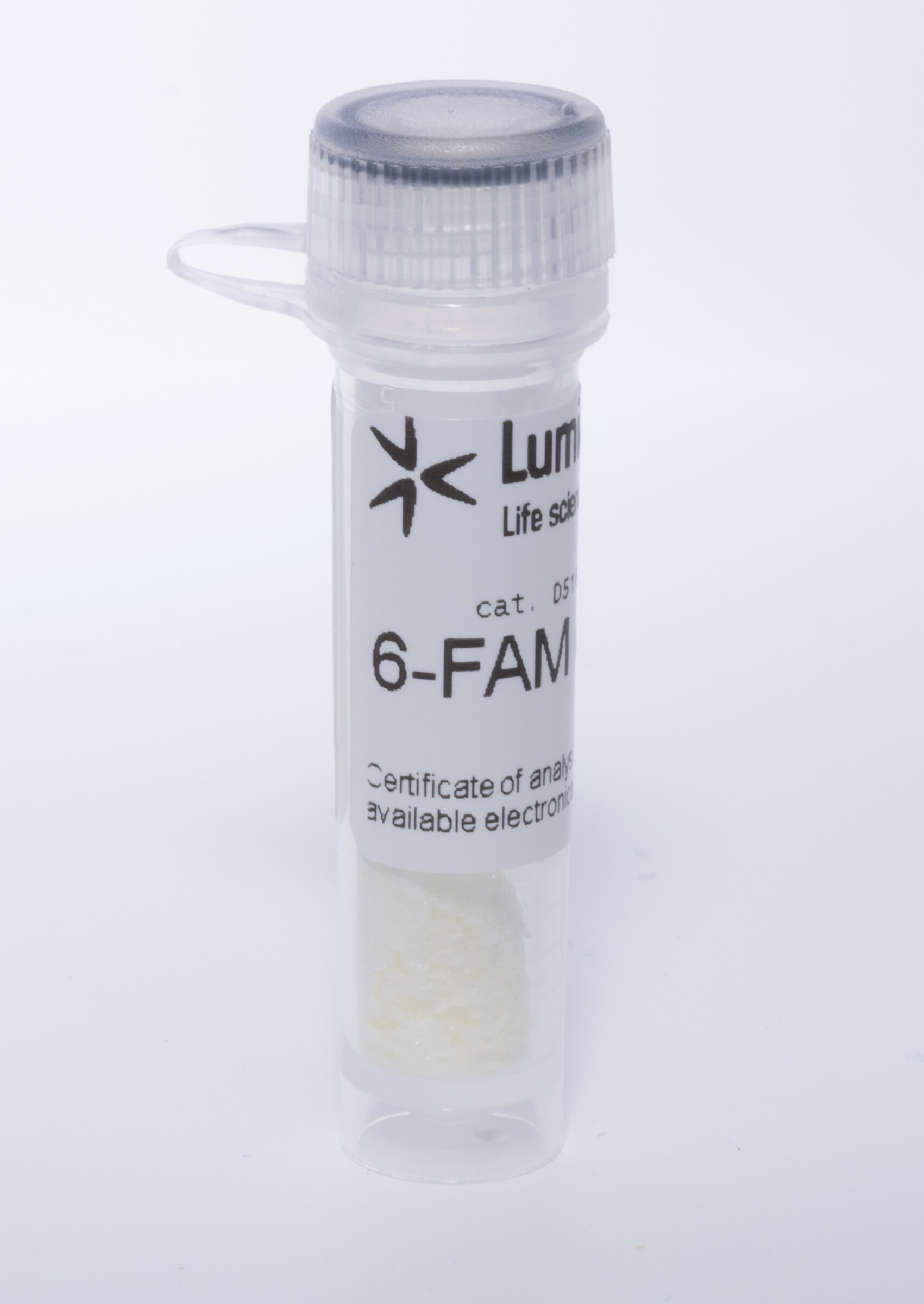 FAM amidites và chất hỗ trợ: Fluorescein photphoramidites và chất hỗ trợ được sử dụng để biến đổi đầu 3'- và bên trong đầu 5' của oligonucleotide 1 D5160 1