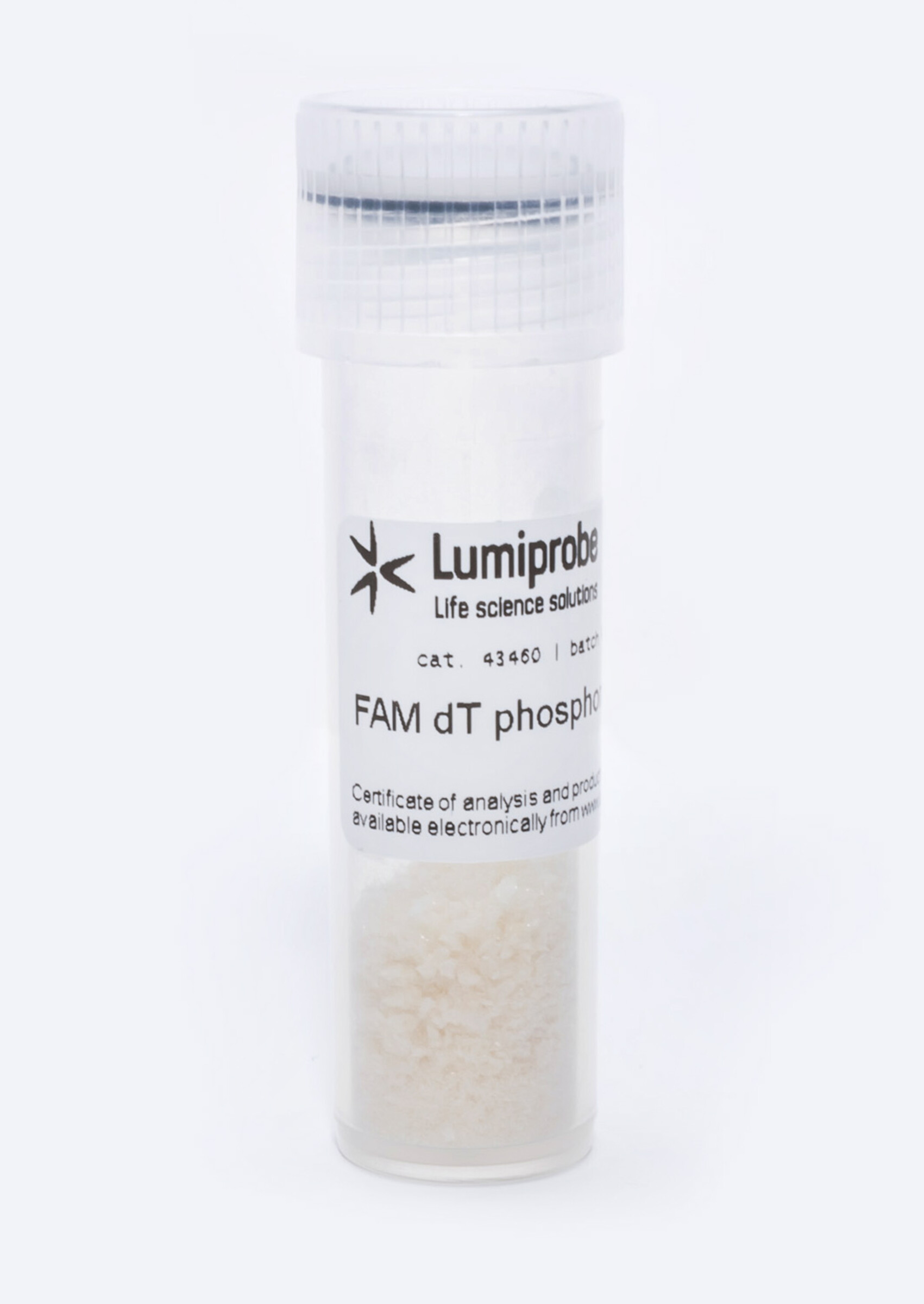 Fluorescein photphoramidites và chất hỗ trợ được sử dụng để biến đổi đầu 3'- và bên trong đầu 5' của oligonucleotide. 4 FAM dT phosphoramidite 12