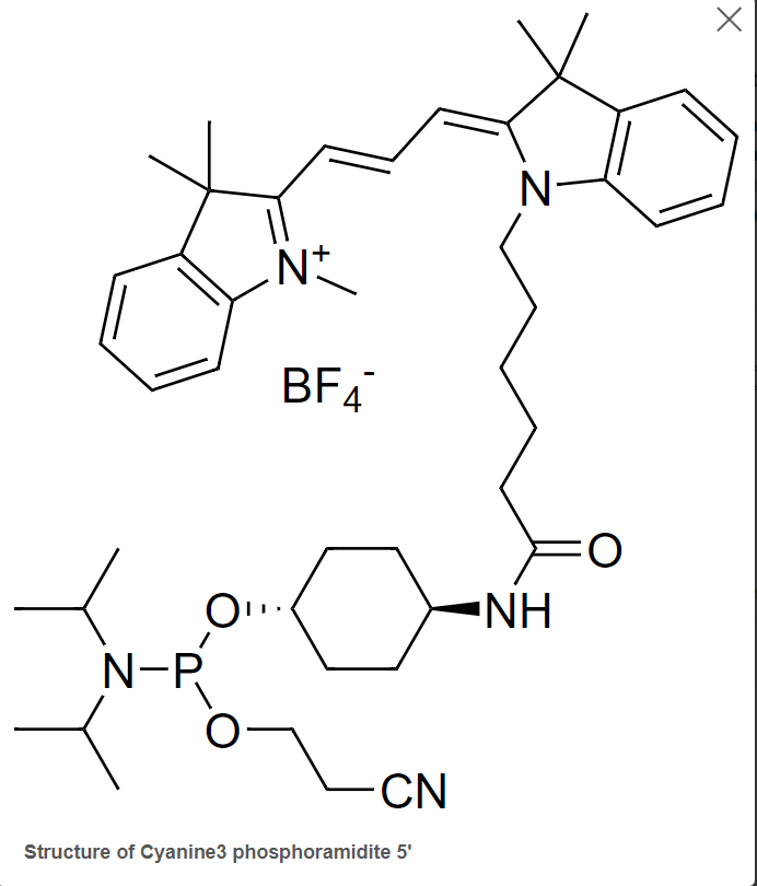 Cyanine phosphoramidites: Thuốc nhuộm cyanine photphoramidites để tổng hợp oligo biến đổi đầu 5' 5 Screenshot 2024 01 17 140911