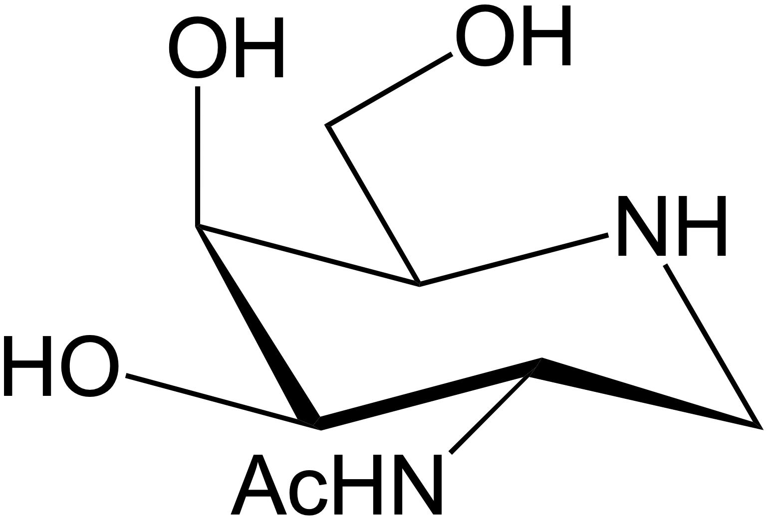 2-Acetamido-1,2-dideoxy-galactonojirimycin, BIOSYNTH (MA34339) 1 MA34339 structure