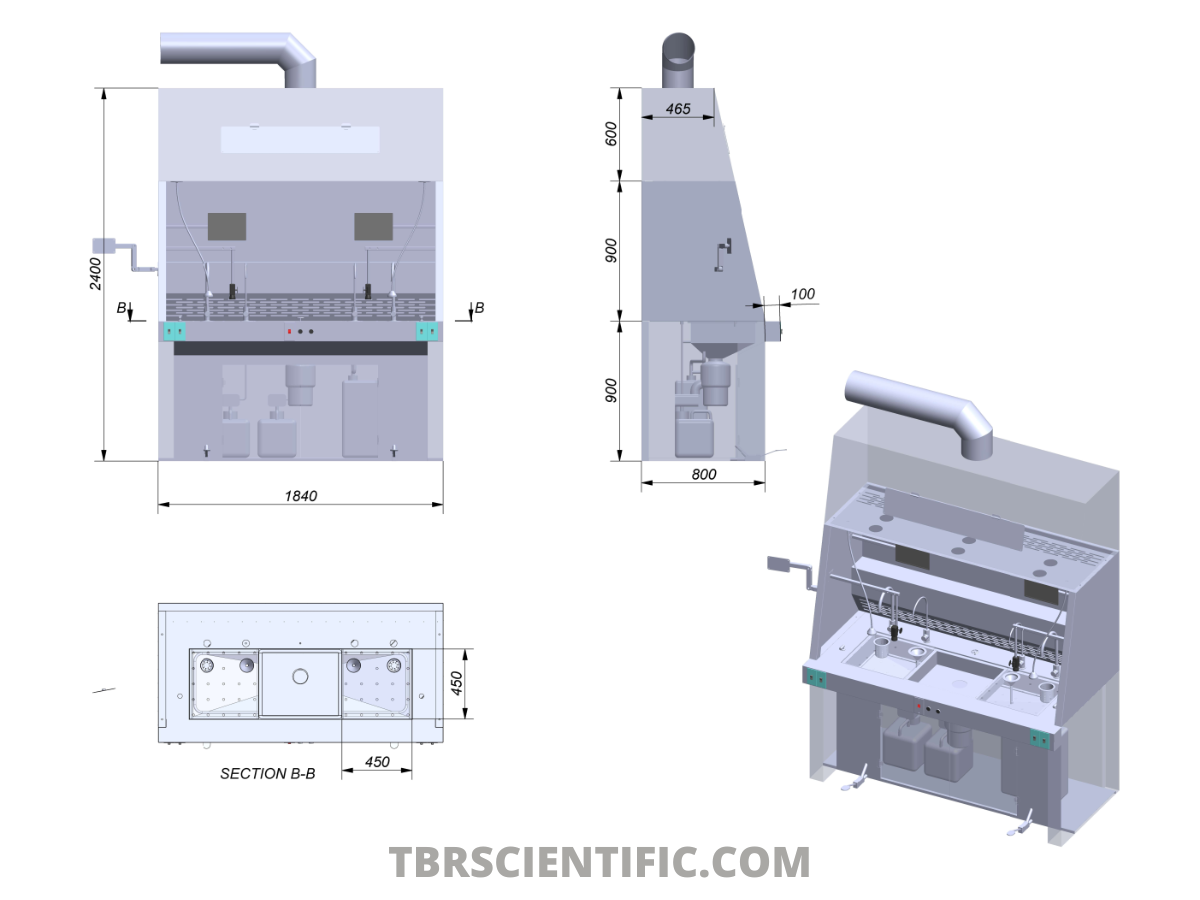 BÀN THAO TÁC CẮT LỌC MẪU BỆNH PHẨM CY-001 6 2 2